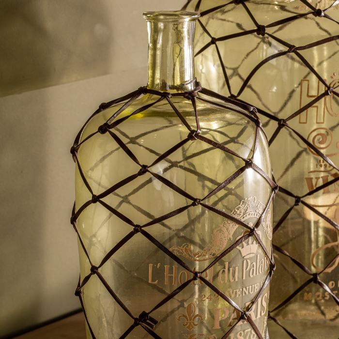 Sticla decorativa verde compacta|Sticle vintage autentice [3]