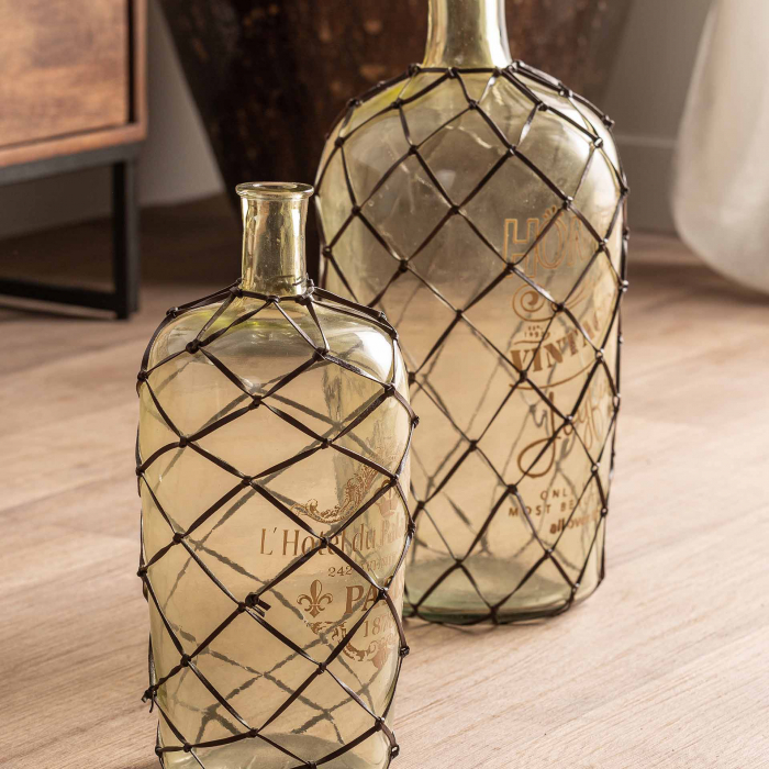 Sticla decorativa verde vintage|Sticle decorative retro [3]