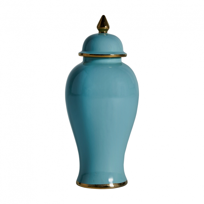Sticla decorativa organica provensal ceramica albastru auriu|Sticle decorative unice [1]