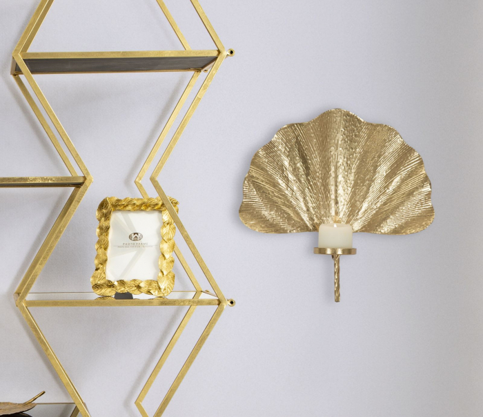 Aplica perete lumanari fier auriu | Iluminat decorativ CreativDeco [7]