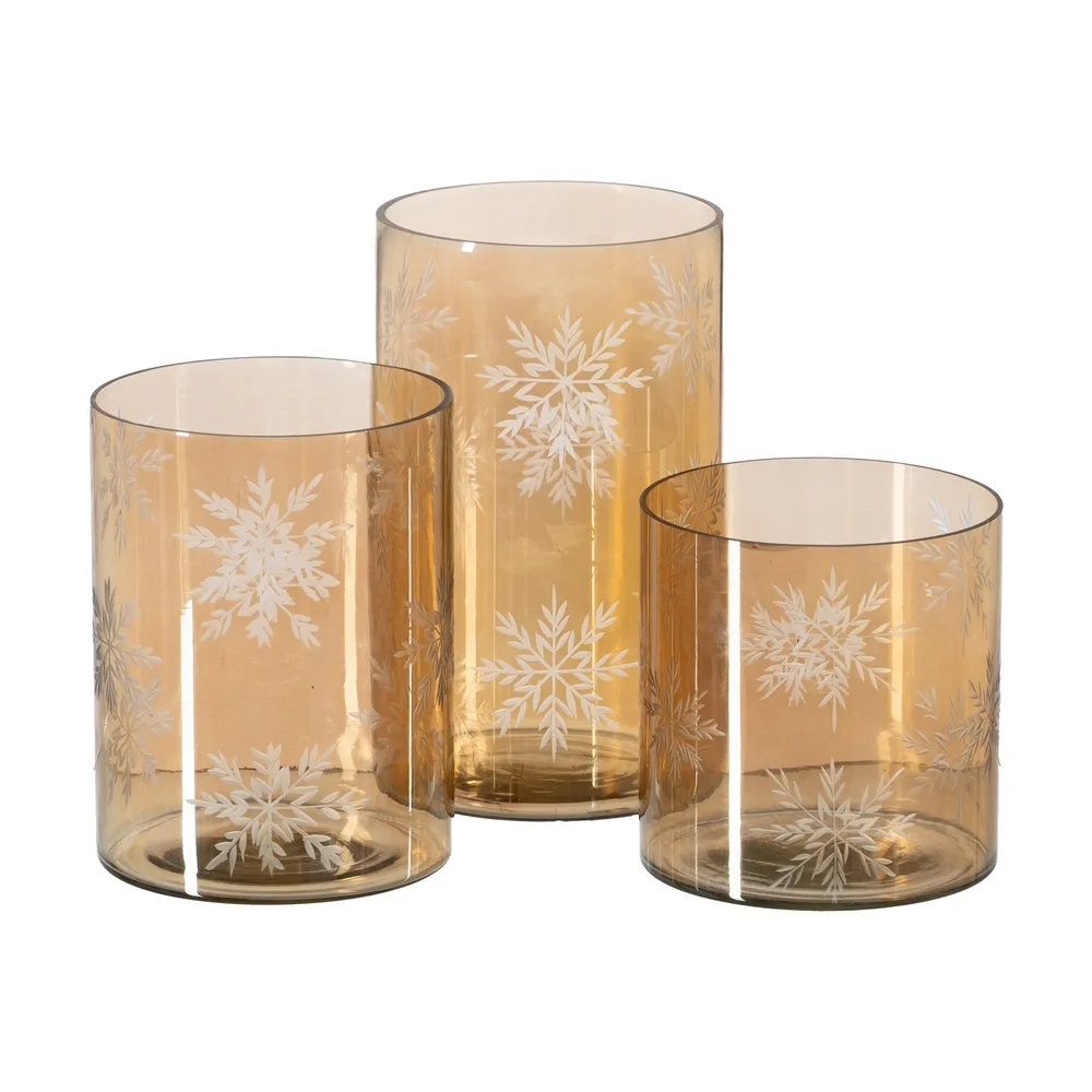 Suport de lumânări din cristal gravat fumuriu|creativdeco.ro [2]