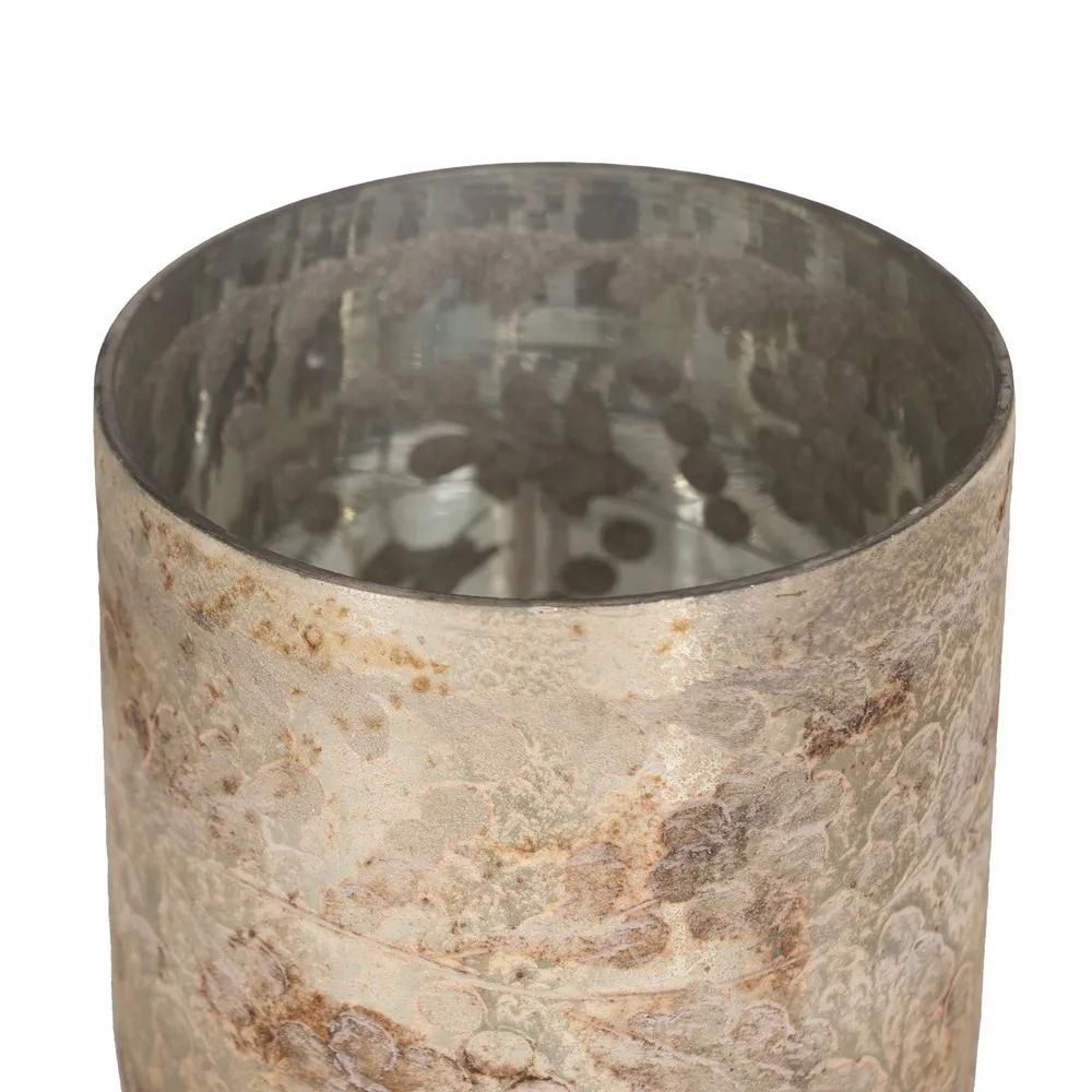 Suport de lumânări alb perlat antichizat|creativdeco.ro [3]