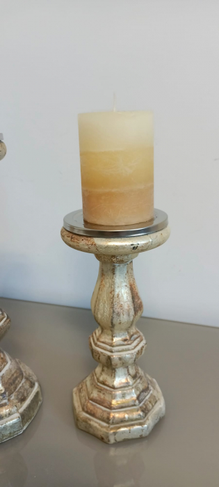 Suport de lumânări alb perlat antichizat|creativdeco.ro [10]