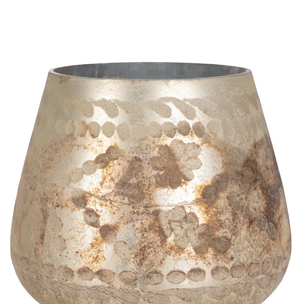Suport de lumânări alb perlat antichizat|creativdeco.ro [5]