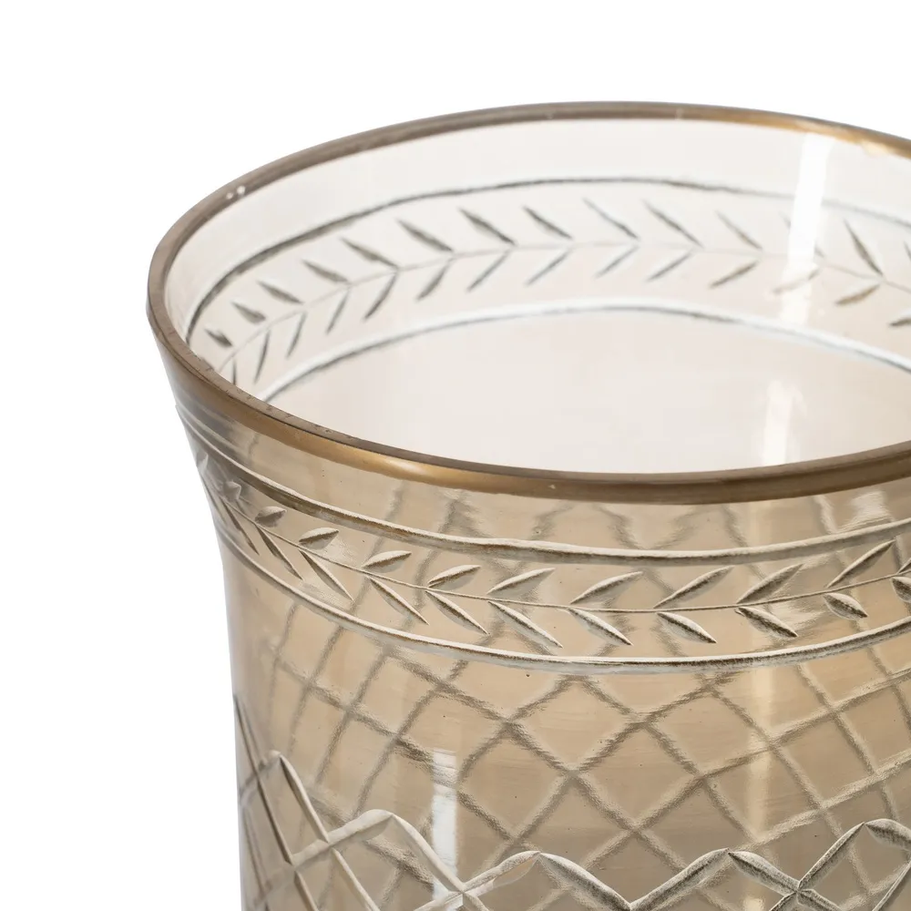 Suport de lumânări din cristal gravat vintage|creativdeco.ro [3]