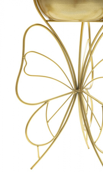 Suport Flori Auriu cu Fluturi | Decor Artistic | CreativDeco [4]