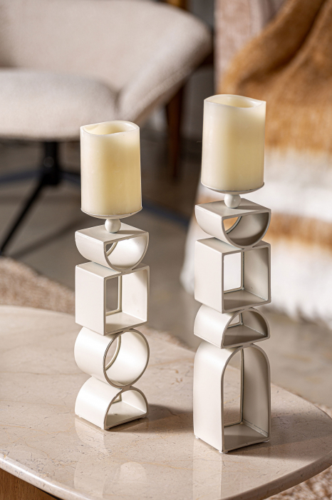 Suport lumanare shabby chic|Decoratiuni premium ambient [2]