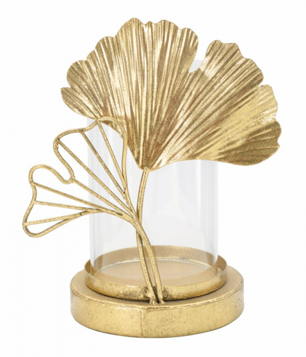 Suport lumanari ginkgo biloba simbol armonie CreativDeco [1]