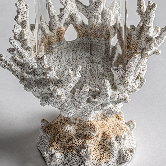 Suport lumanare scandinav alb|Decoratiuni nordice moderne [2]