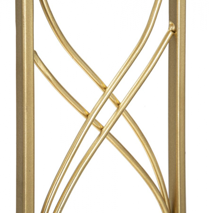 Suport lumanare inalt auriu stil Glamour CreativDeco [5]