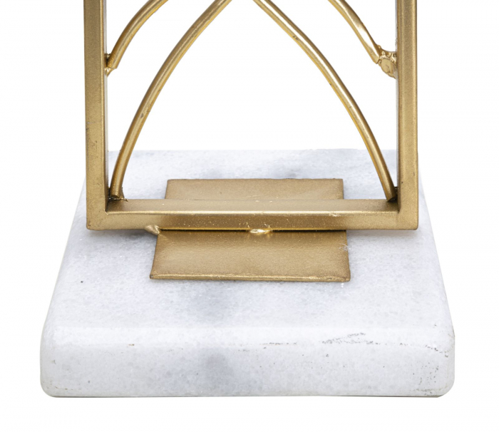 Suport lumanare inalt auriu stil Glamour CreativDeco [4]