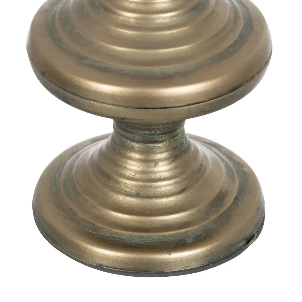 Suport Lumanare Old, Metal Auriu - CreativDeco.ro [9]