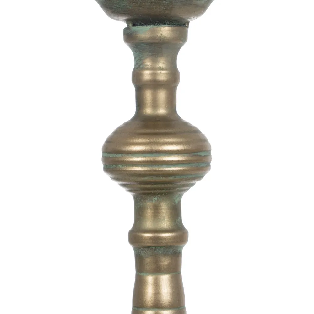 Suport Lumanare Old, Metal Auriu - CreativDeco.ro [7]