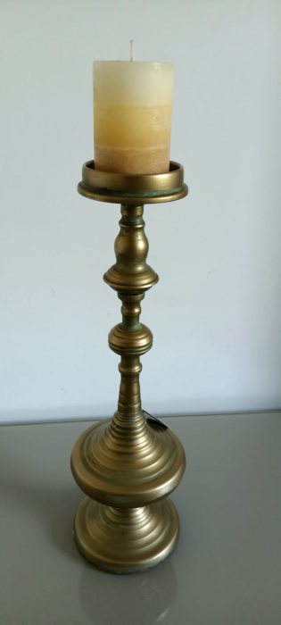 Suport Lumanare Old, Metal Auriu - CreativDeco.ro [3]