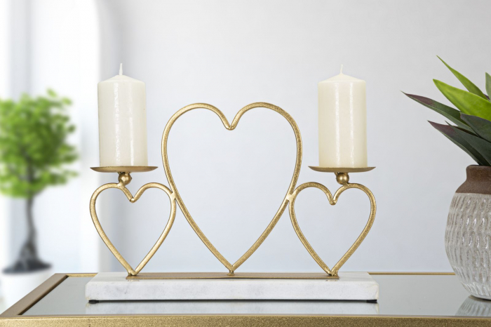 Suport lumanari Hearts romantic cadou special CreativDeco [6]