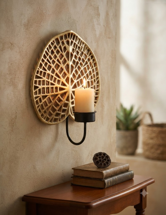 Aplica perete frunza lotus design vintage CreativDeco [2]