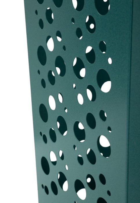Suport pentru umbrele din metal verde petrol cu model perforat decorativ [4]