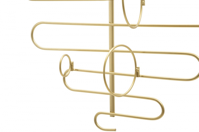 Suport sticle perete 4 locuri stil glamour auriu CreativDeco [3]