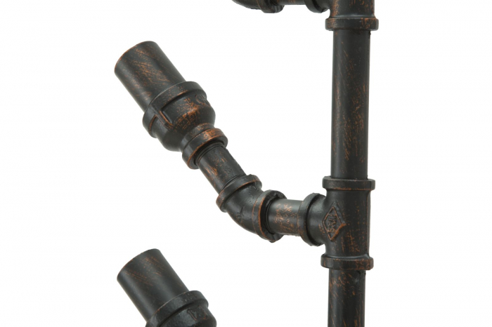 Suport sticle perete 8 locuri design industrial Manhattan CreativDeco [9]