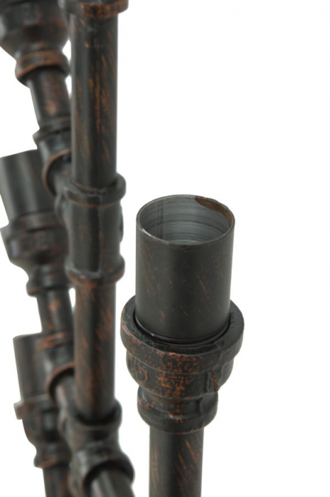 Suport sticle perete 8 locuri design industrial Manhattan CreativDeco [8]