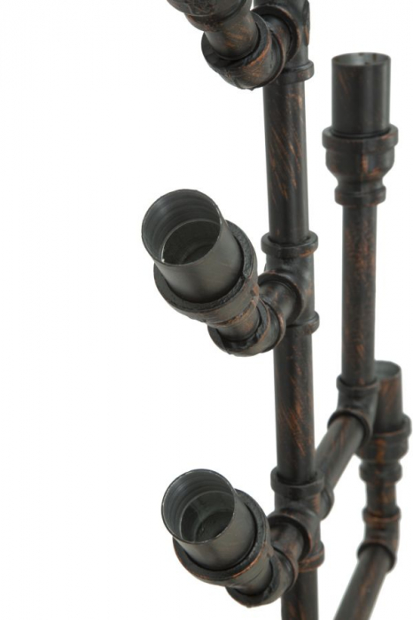 Suport sticle perete 8 locuri design industrial Manhattan CreativDeco [7]