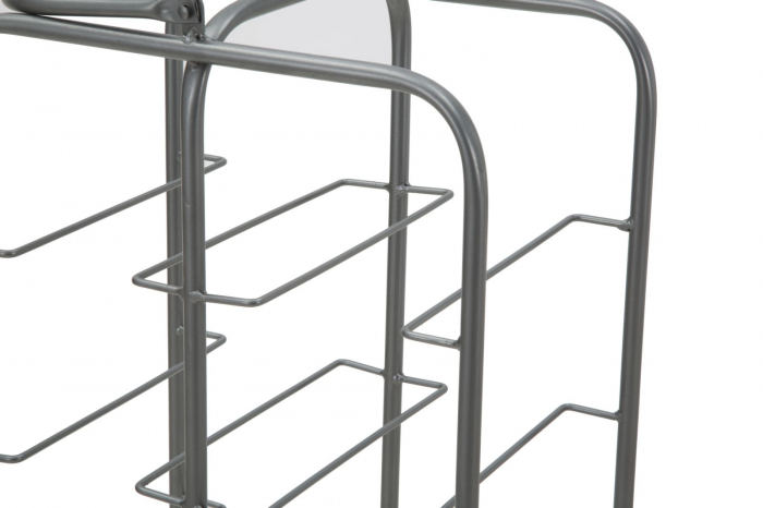 Suport sticle metalic 10 locuri stil industrial rack CreativDeco [5]