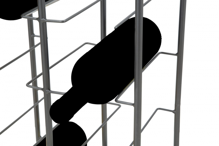 Suport sticle metalic 10 locuri stil industrial rack CreativDeco [10]