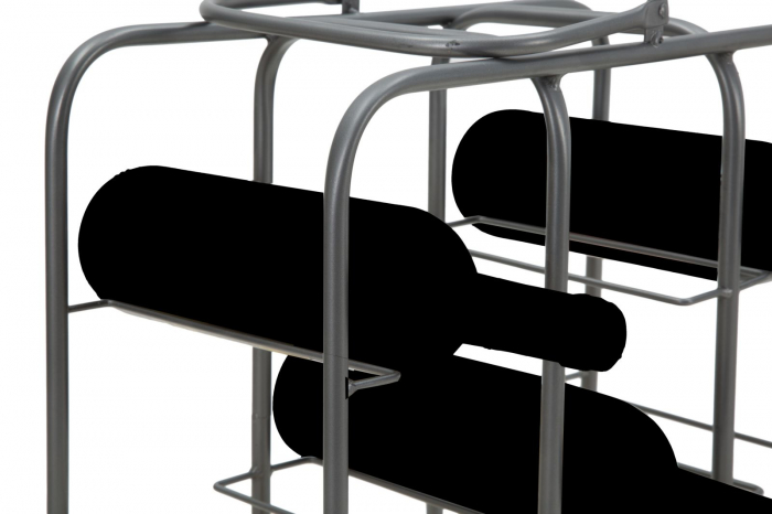 Suport sticle 9 locuri design industrial compact CreativDeco [10]