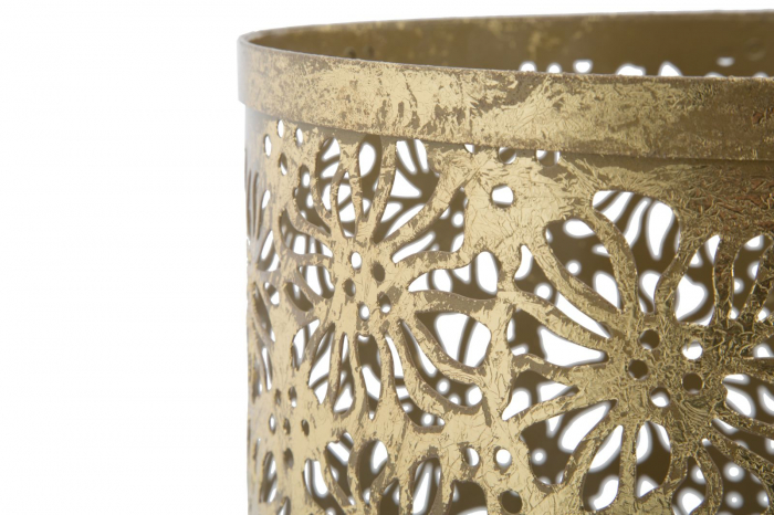 Suport umbrele auriu design floral delicat CreativDeco [5]