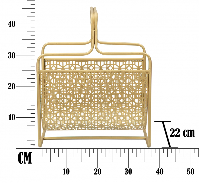 Suport ziare/reviste Glam, auriu [10]