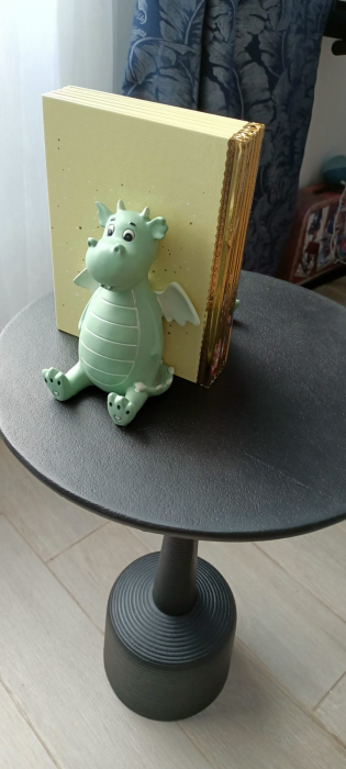 Suporturi carti Dragon, compozit/verde menta - creativdeco.ro [6]