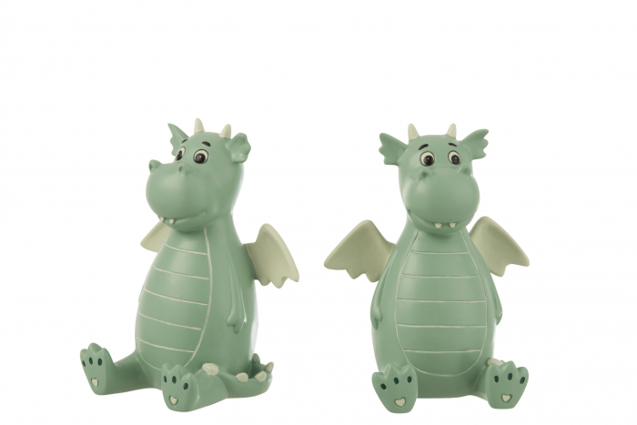 Suporturi carti Dragon, compozit/verde menta - creativdeco.ro [3]