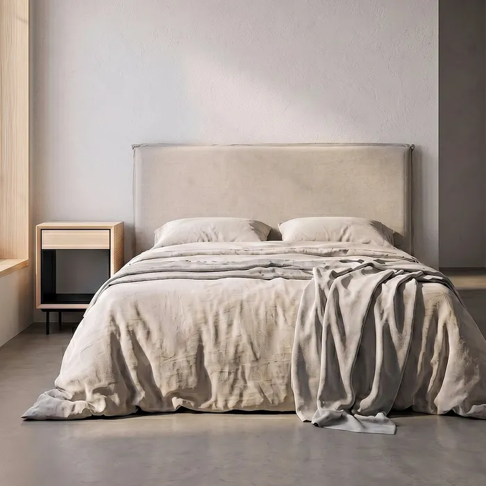 Tablie de pat husa detasabila bej|Mobilier king size modern [2]
