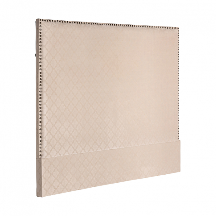 Tablie pat Art Deco lemn bej catifea|Tablii luxoase [2]