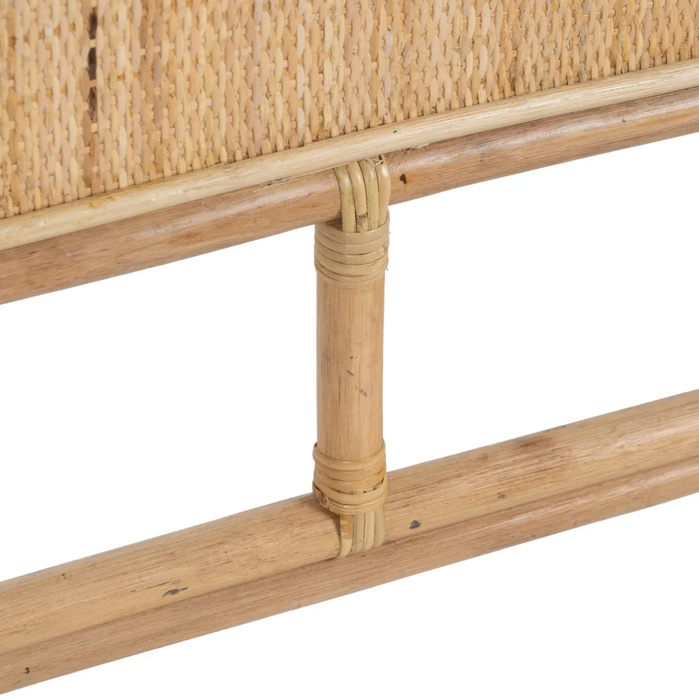 Tablie de pat dublu din ratan | Mobilier dormitor natural [5]