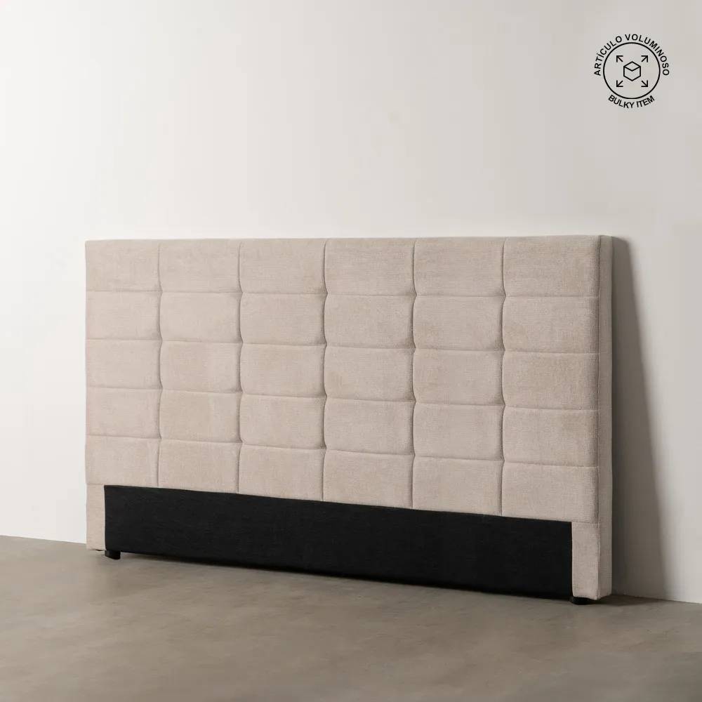 Tablie de pat king size bej eleganta | Paturi spatioase [1]