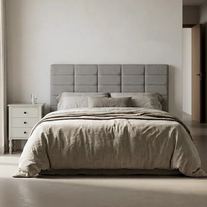 Tablie Pat King Size Gri Confortabila | Paturi Spatioase [2]