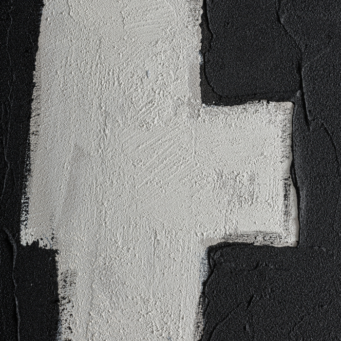 Tablou abstract alb-negru pânză ramă lemn Ciro [4]