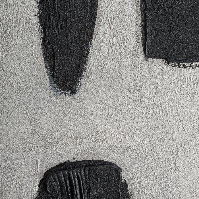 Tablou abstract alb-negru pânză ramă lemn Ciro [3]