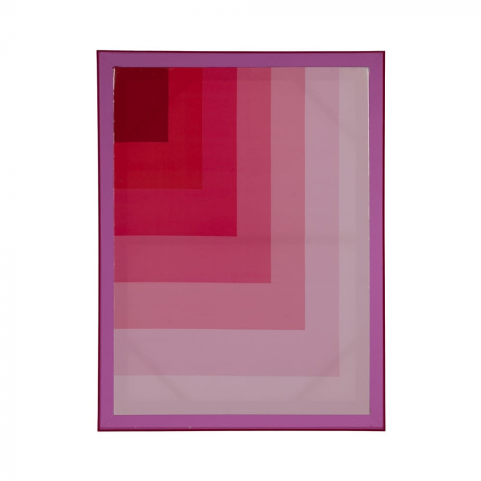 Tablou geometric roz degradee cu ramă acrilică – format vertical 60x80 cm [1]