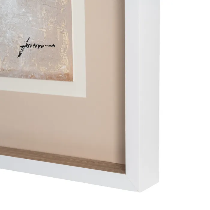 Tablou abstract din lemn și sticlă pictat manual [6]