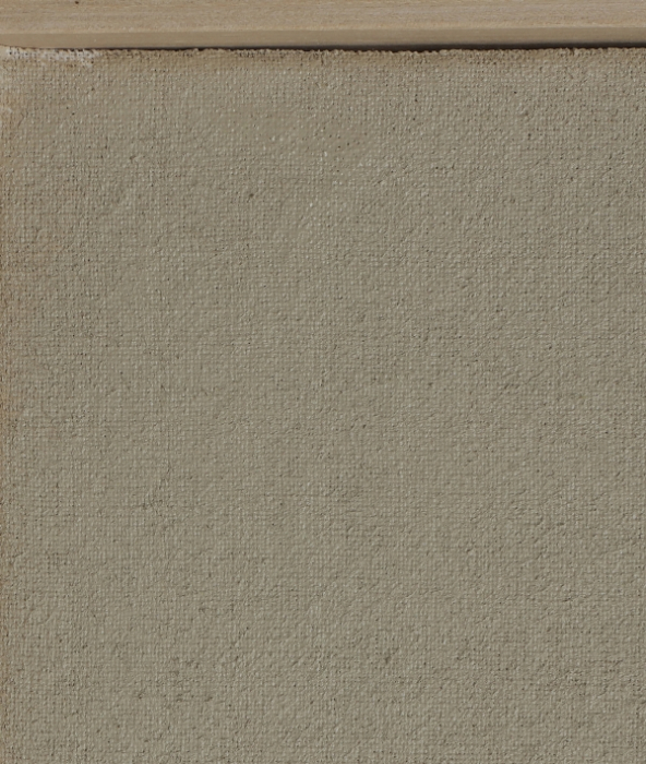 Tablou abstract din panza bej cu accente geometrice verzi si rama din lemn de pin Velum [3]