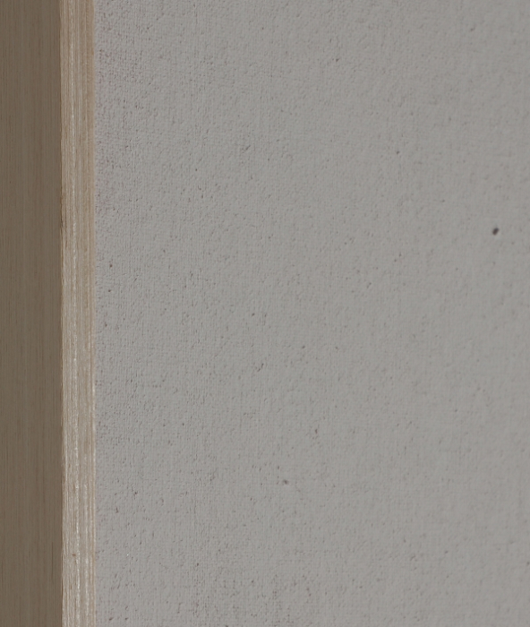 Tablou abstract din panza bej cu accente verzi si rama din lemn de pin Talum [5]