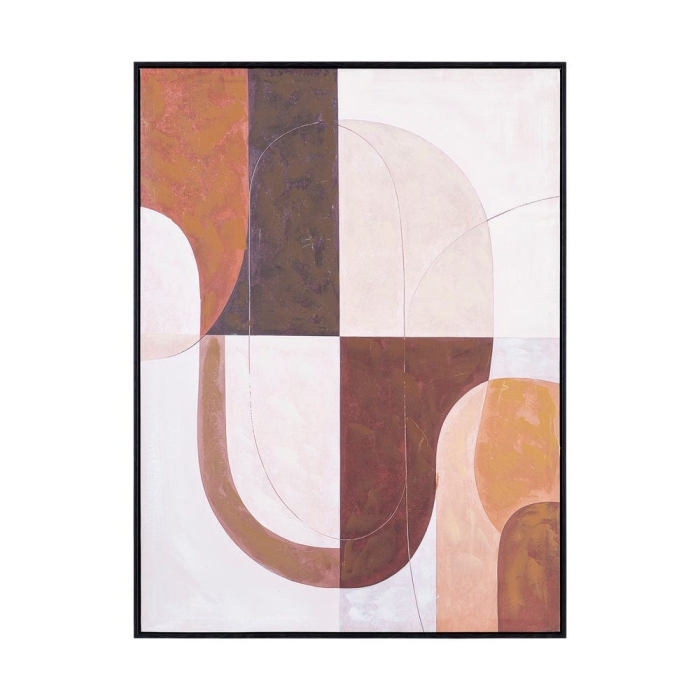 Tablou abstract geometric pictat manual [3]