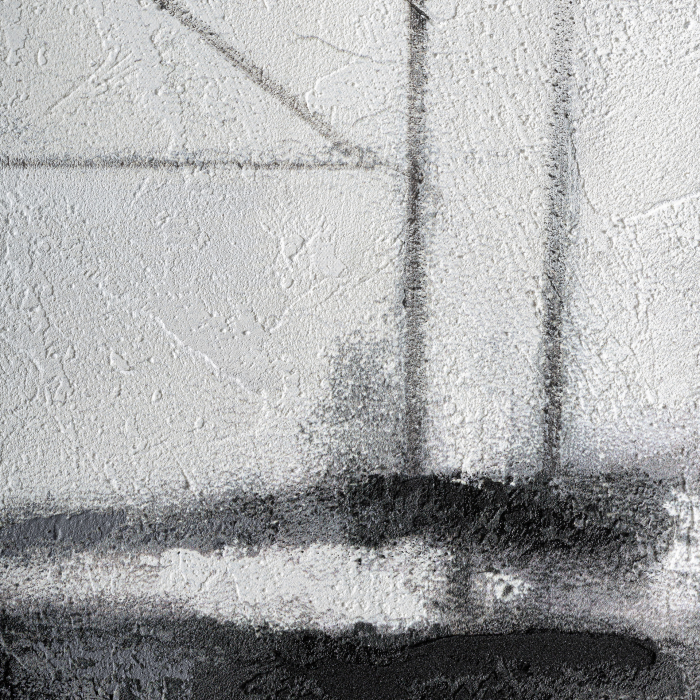 Tablou abstract tonuri neutre ramă lemn alb Bastian [4]