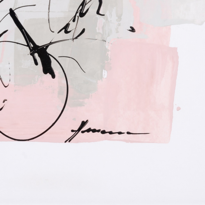 Tablou modern pictura manuala lemn ayous [6]
