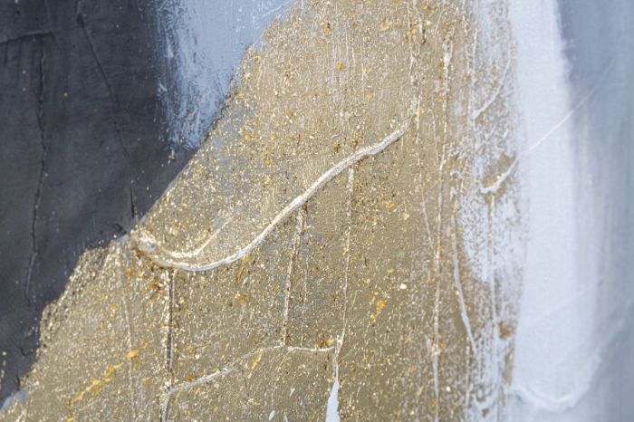Tablou Abstract pictura pe panza Gray, gri auriu [3]