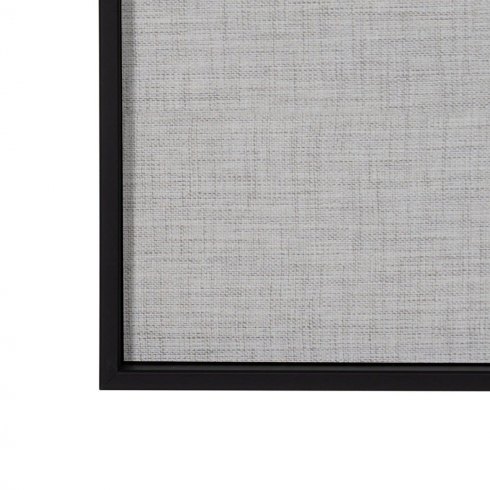 Tablou abstract vertical pictat manual, alb cu textură organică [4]