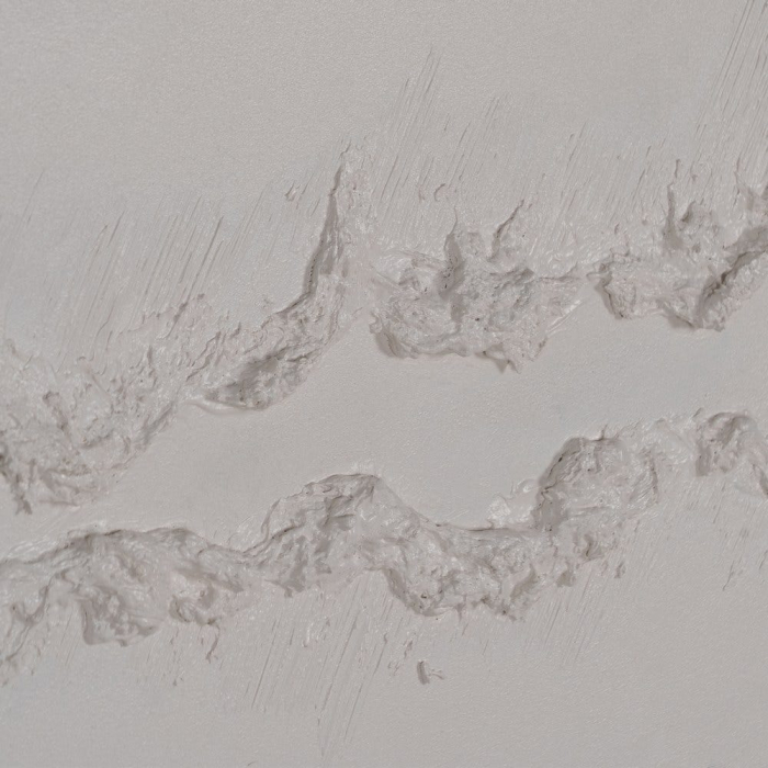 Tablou triptic pictat manual, orizontal gri bej rose auriu [3]