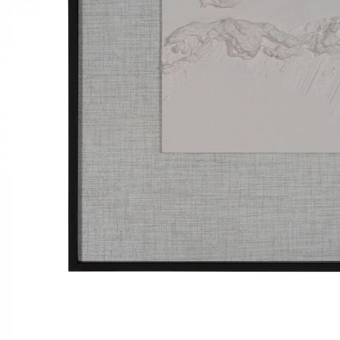 Tablou triptic pictat manual, orizontal gri bej rose auriu [4]